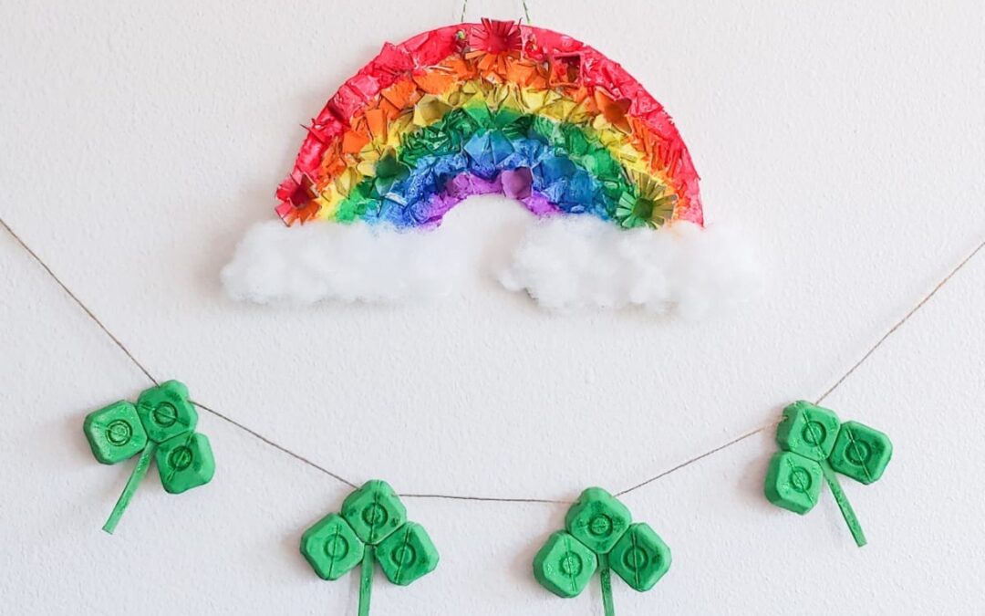 Recycled Rainbow Garland