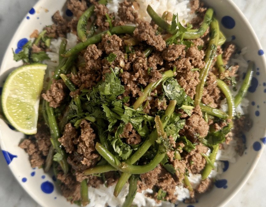 Ginger Soy Beef with Green Beans Recipe